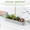 15 Inch Mixed Color Assorted Artificial Succulent Plant Arrangement in Modern Gray Clay Planter Tray